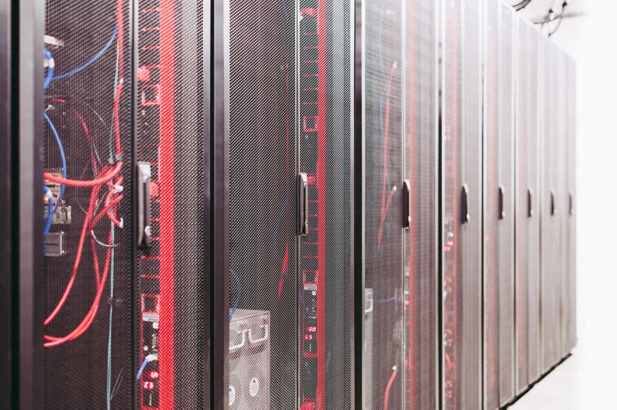 Server room with precision cooling air conditioning system