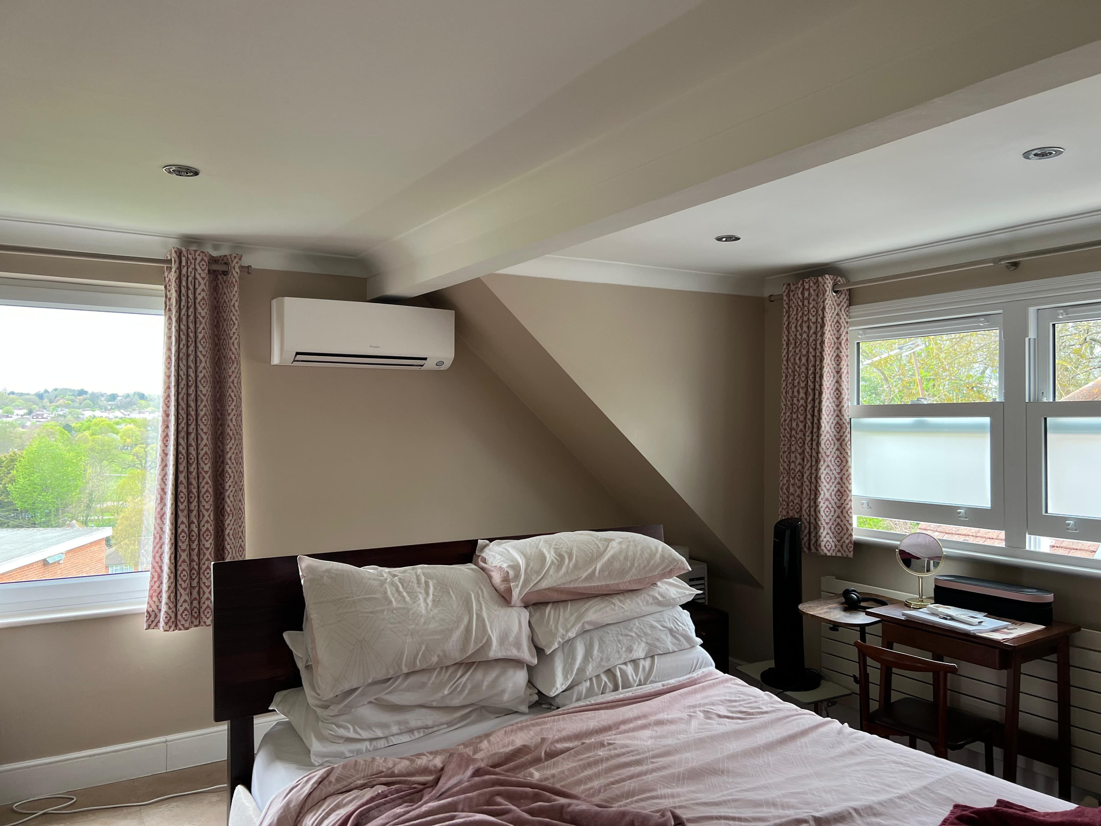 Daikin Perfera installed in a loft conversion room