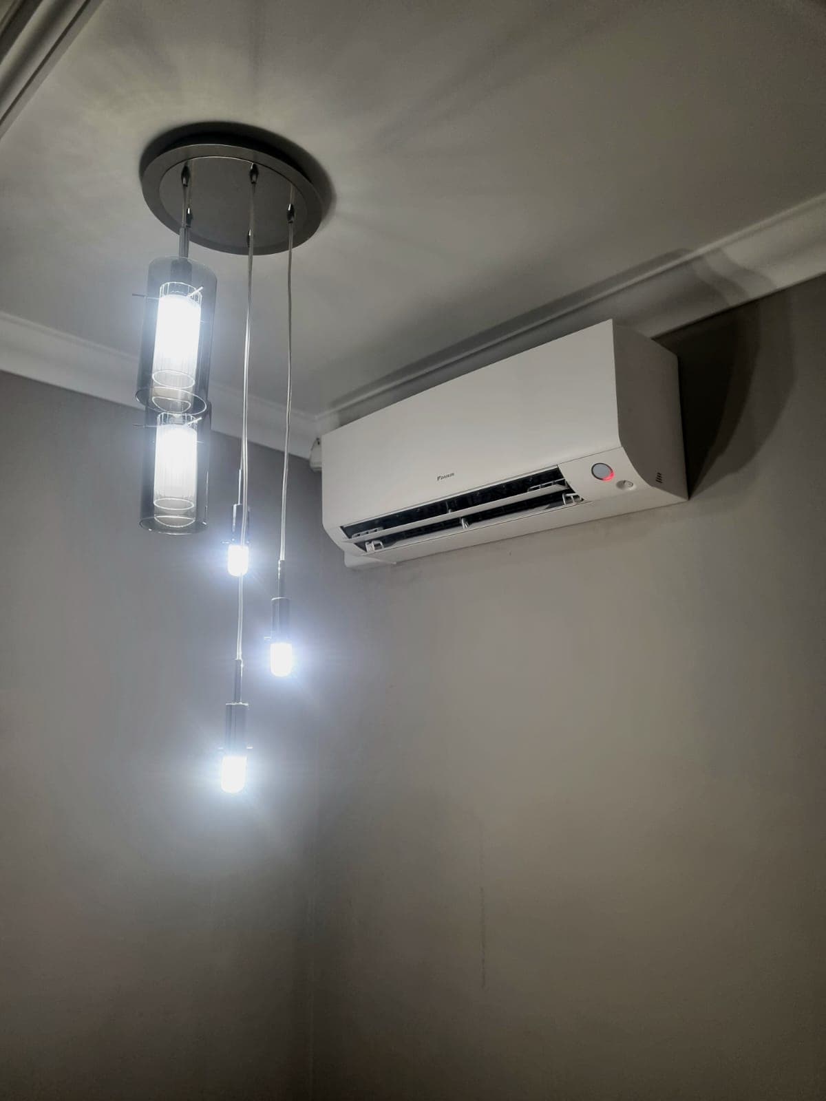 Daikin Perfera wall-mounted unit installed in a residential room