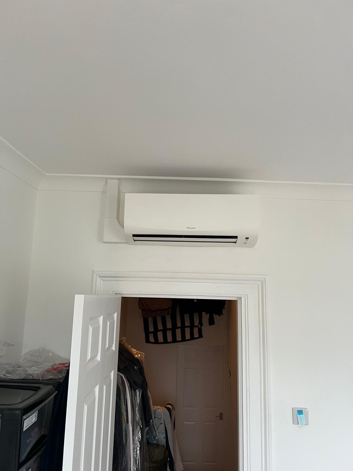 Daikin Sensira installed with condensate pump