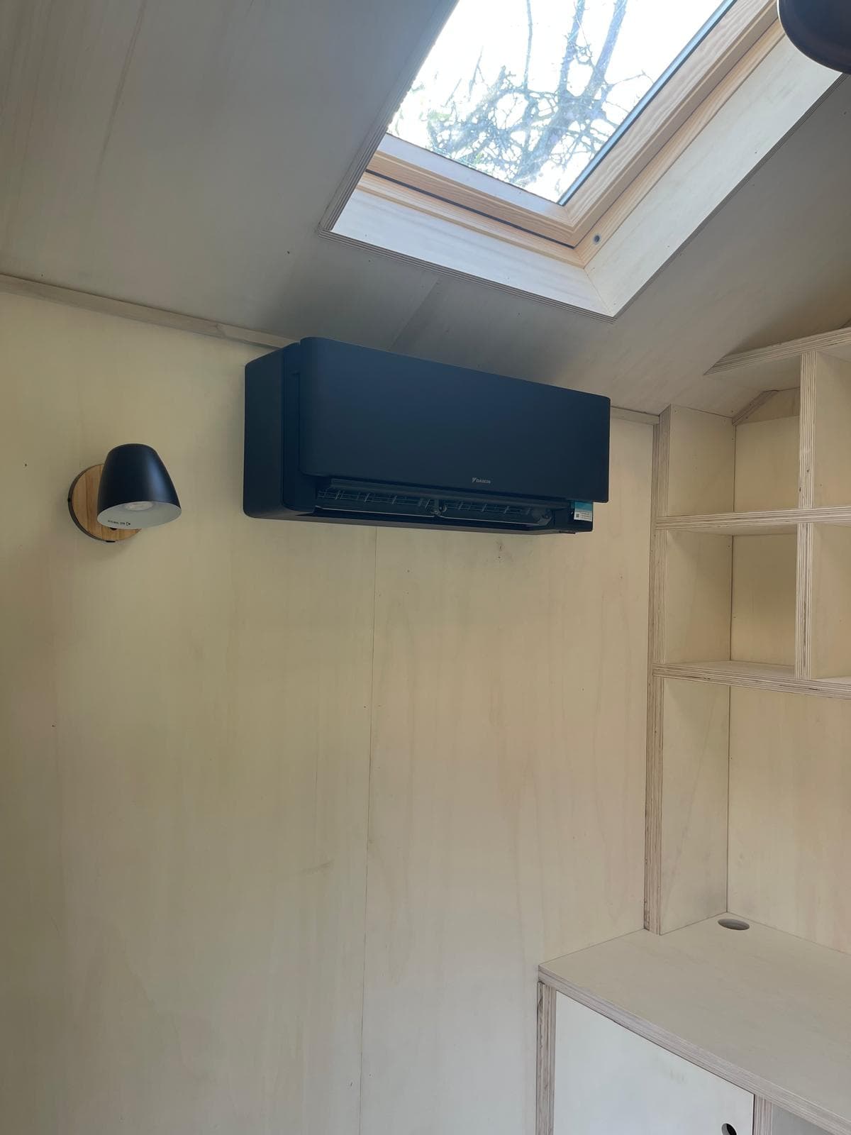 Daikin Stylish black wall-mounted air conditioning unit