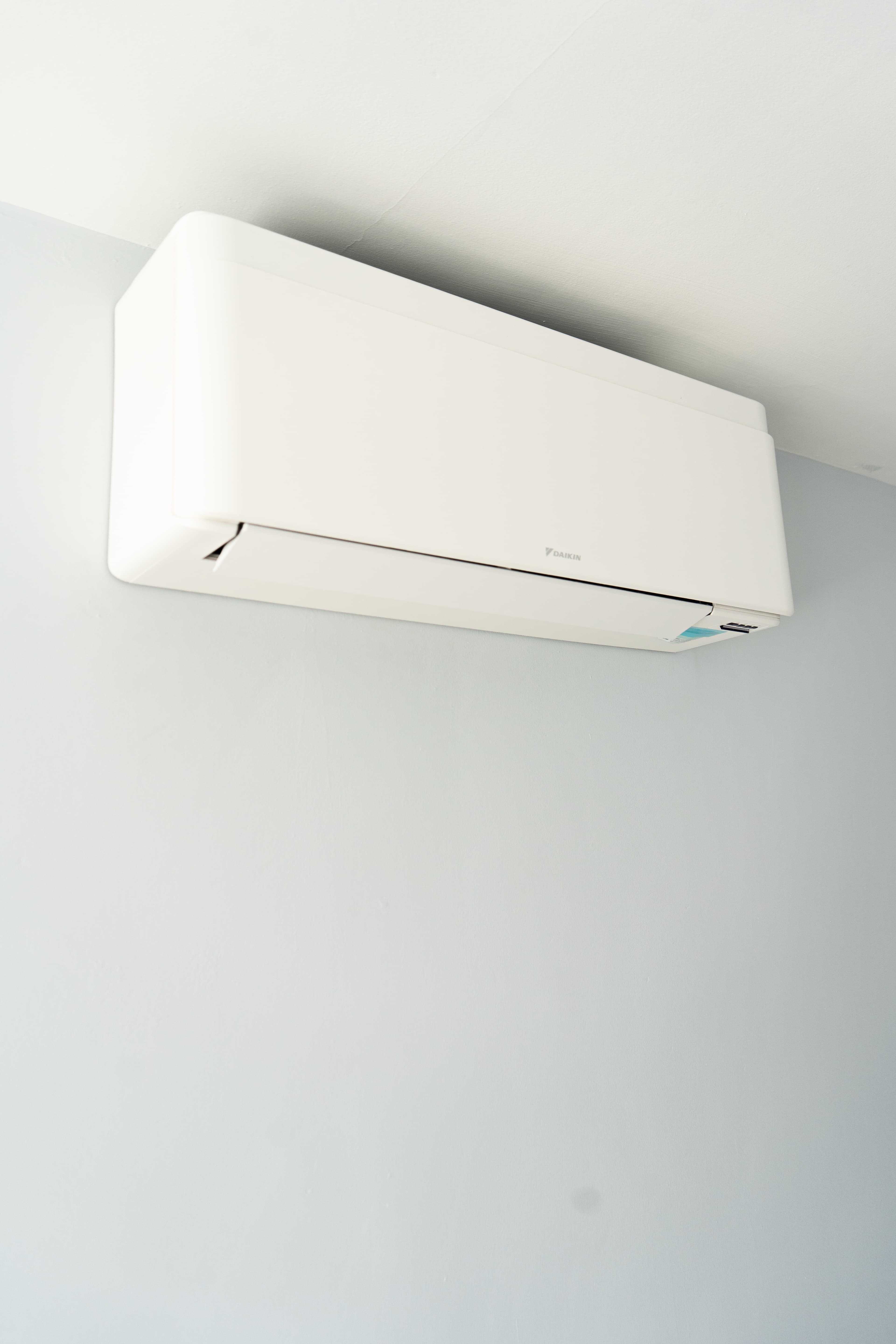 Daikin Stylish white air conditioning unit close detail